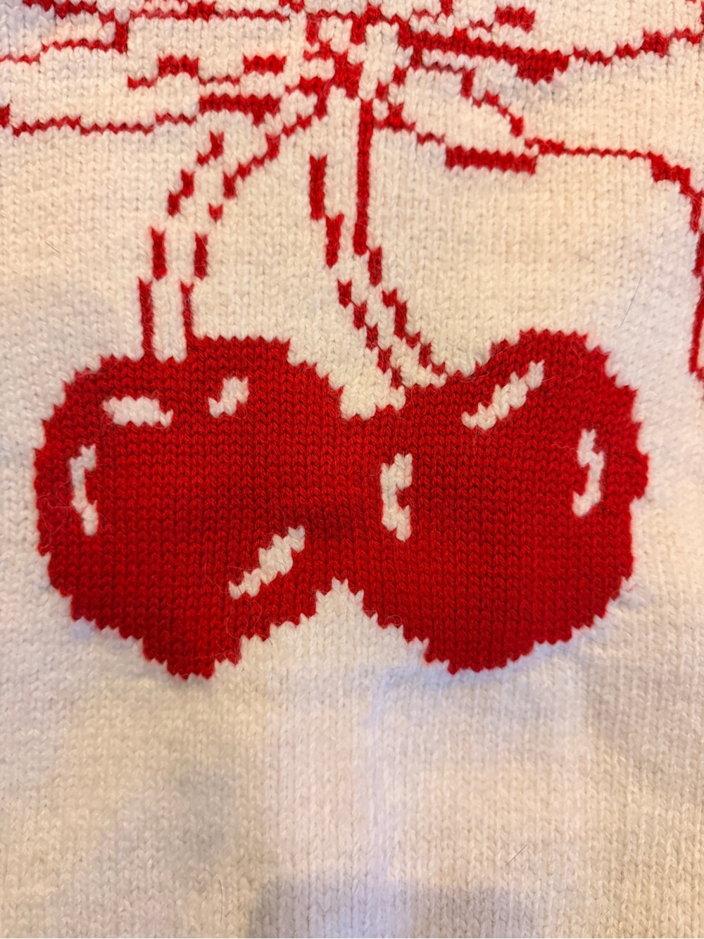 Anthropologie Cherry Sweater - Picture 5 of 7